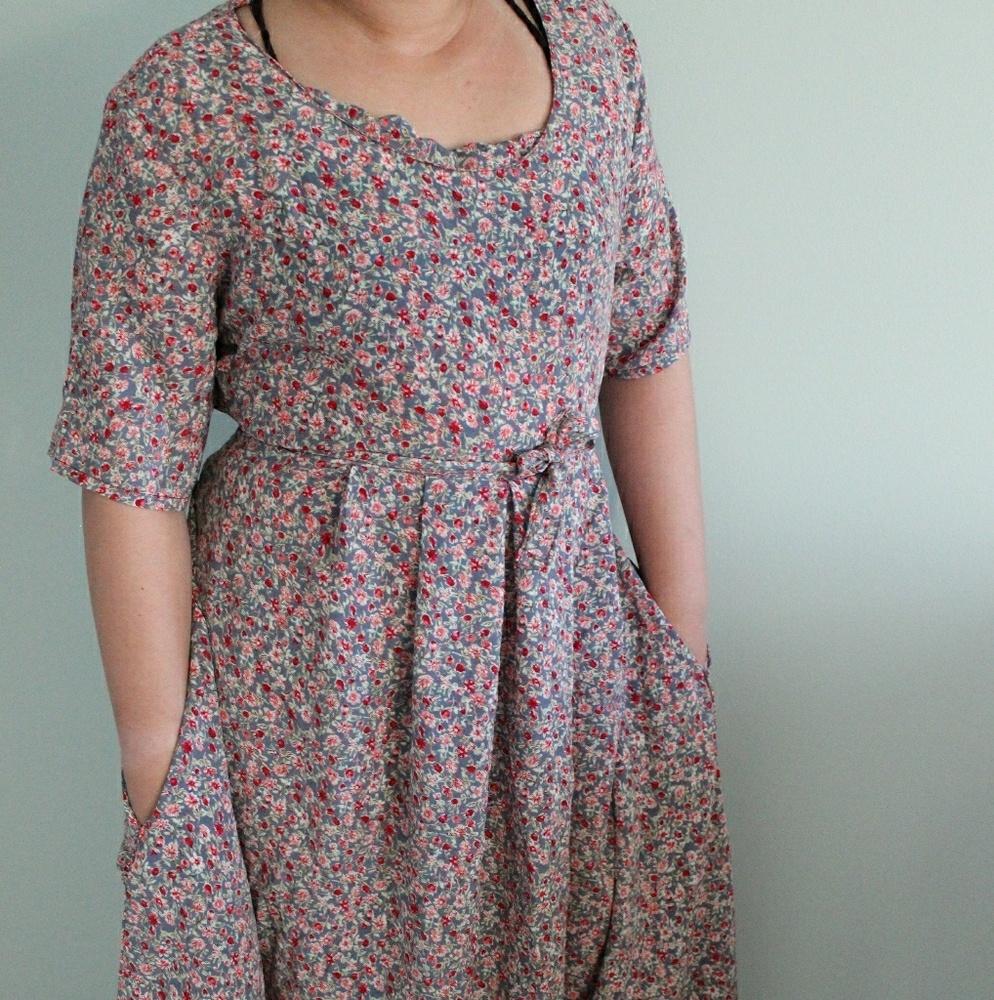 Handmade floral maxi summer dress